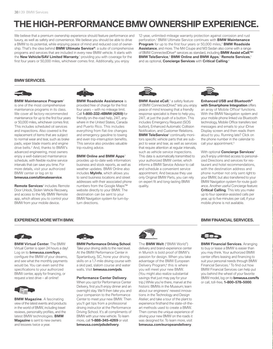 2015 BMW M3 Brochure Page 4